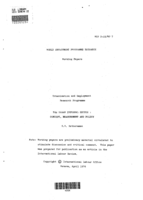 Urban informal sector: concept, measurement and policy