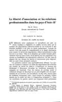 La liberté d'association et les relations professionnelles dans les pays d'Asie: II