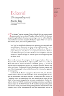 Editorial: the inequality crisis