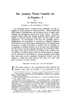 The Austrian works councils act in practice: I