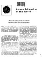 Workers' education within the Belgian trade union movement