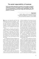 The social responsibility of business