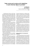 Trade unions and workers with disabilities in Latin America: signs of promise?