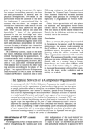The special services of a campesino organisation