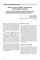 Need to know: asylum, immigration and transport workers