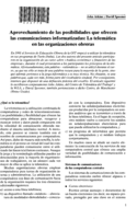 Aprovechamiento de las posibilidades que ofrecen las comunicaciones informatizadas: la telemática en las organizaciones obreras