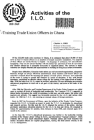 Training trade union officers in Ghana