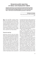 Corporate public reporting on labour and employment issues