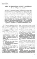 Hacia un planteamiento correcto: problemática de los trabajadores rurales