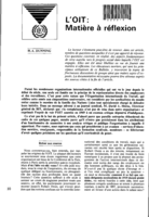 L'OIT: matière à réflexion