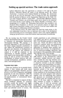 Setting up special services: the trade union approach