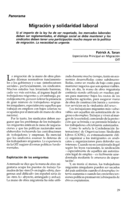 Migración y solidaridad laboral