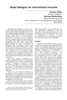Social dialogue: an international overview