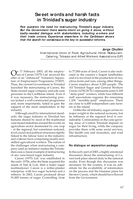 Sweet words and harsh facts in Trinidad's sugar industry