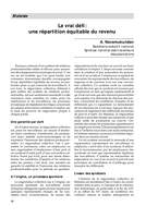 Le vrai défi: une répartition équitable du revenu : Malaisie