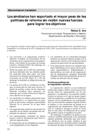 Los sindicatos han soportado el mayor peso de las políticas de reforma sin haber recibido nuevas fuerzas para lograr sus objetivos: economías en transición