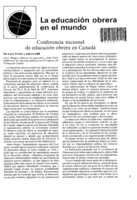 Conferencia nacional de educacion obrera en Canada