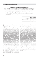 Salaires impayés au Bélarus: les effets pervers de la transition économique