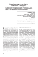 Nouvelles mesures de sécurité et de santé à Singapour