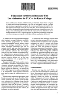 L'éducation ouvrière au Royaume-Uni: les réalisations du TUC et du Ruskin college