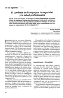 El combate de Europa por la seguridad y la salud profesionales