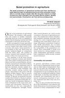 Social protection in agriculture