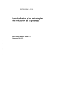 Los sindicatos y las estrategias de lucha contra la pobreza