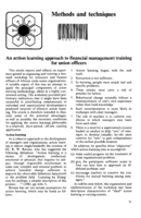 An action learning approach to financial management training for union officers