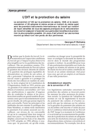 L'OIT et la protection du salaire