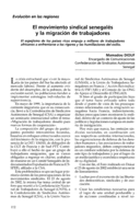 El movimiento sindical senegalés y la migración de trabajadores