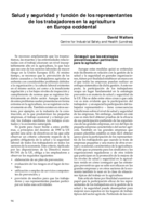 Salud y seguridad y función de los representantes de los trabajadores de la agricultura en Europa occidental
