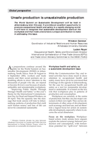 Unsafe production is unsustainable production