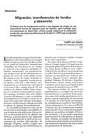 Migración, transferencias de fondos y desarrollo