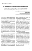 Le syndicalisme comme moyen de prévention