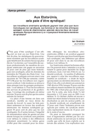 Aux Etats-Unis, cela paie d'être syndiqué!