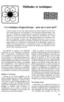 Les techniques d'apprentissage: pour qui et pour quoi?
