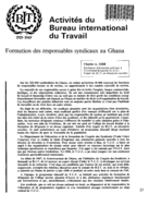 Formation des responsables syndicaux au Ghana
