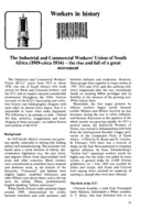 The industrial and commercial workers' union of South Africa (1919-circa 1934): the rise and fall of a great movement