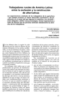 Trabajadores rurales de América Latina: entre la exclusión y la construcción de alternativas