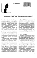 International youth year: what about young workers?