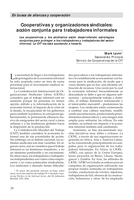 Cooperativas y organizaciones sindicales: acción conjunta para trabajadores informales