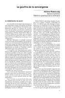 Le gouffre de la convergence