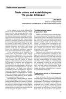 Trade unions and social dialogue: the global dimension