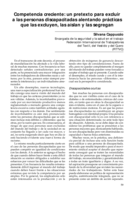 Competencia creciente: un pretexto para excluir a las personas discapacitadas alentando prácticas que las excluyen, las aíslan y las segregan