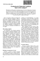 Nouvelle-Zélande: évaluation de l'éducation syndicale : quel critère adopter?