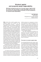 Workers' capital and corporate social responsibility