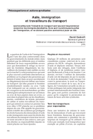 Asile, immigration et travailleurs du transport