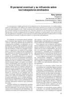 El personal eventual y su influencia sobre los trabajadores sindicados