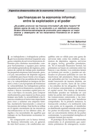 Las finanzas en la economía informal: entre la explotación y el poder