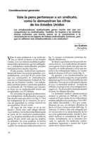 Vale la pena pertenecer a un sindicato, como lo demuestran las cifras de los Estados Unidos